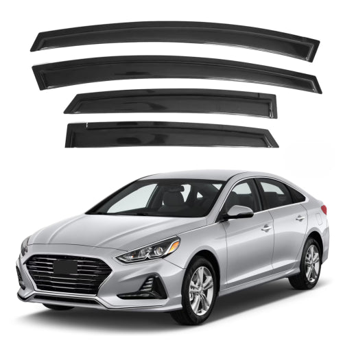 Window Visors for Hyundai Sonata 2015-2019 & Hyundai Sonata Hybrid 2017-2019, 4-Piece