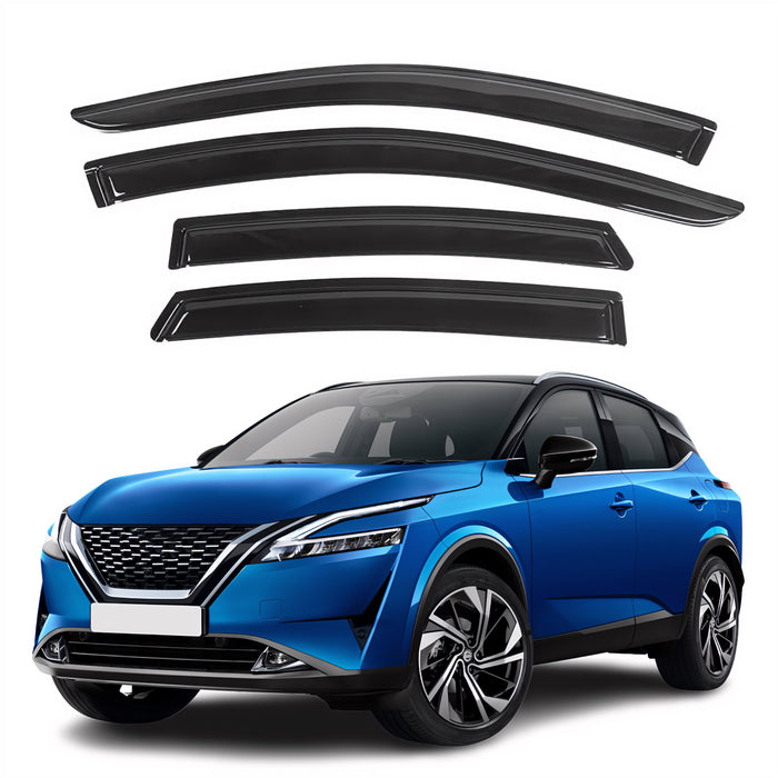 Window Visors for Nissan Qashqai 2017-2024 & Nissan Rogue Sport 2017-2024, 4-Piece