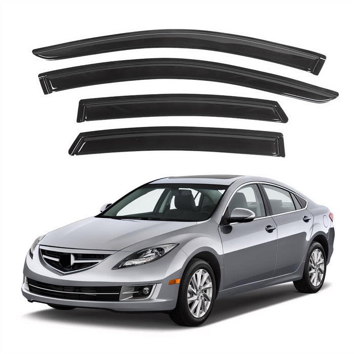 Window Visors for Mazda 6 Sedan 2004-2013, 4-Piece