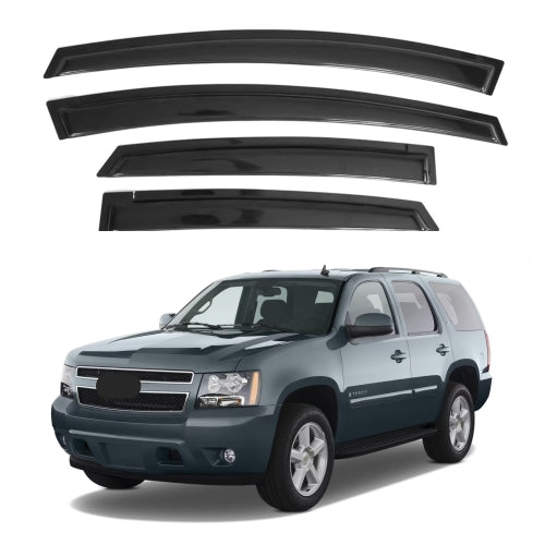 Window Visors for Chevrolet Tahoe 2007-2014 & GMC Yukon 2007-2014, 4-Piece