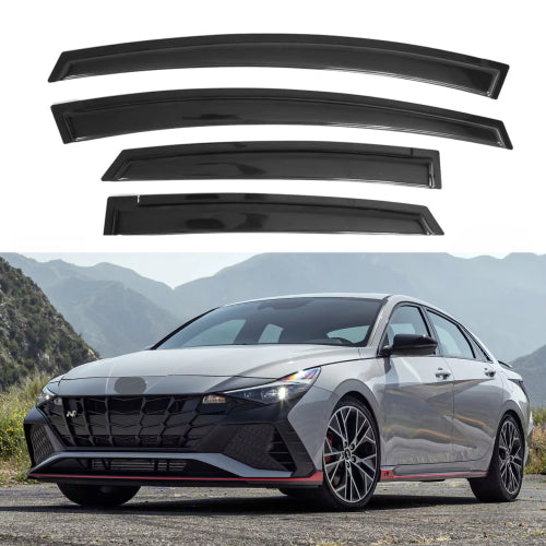 Window Visors for Hyundai Elantra 2021-2024, 4-Piece