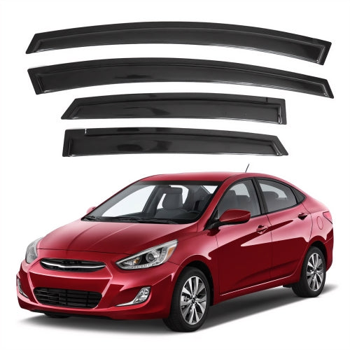 Window Visors for Hyundai Accent 2012-2017, 4-Piece