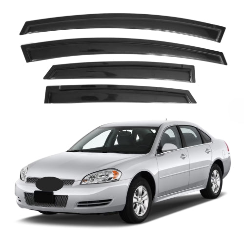 Window Visors for Chevrolet Impala 2006-2013 & Chevrolet Impala Limited 2014-2016, 4-Piece