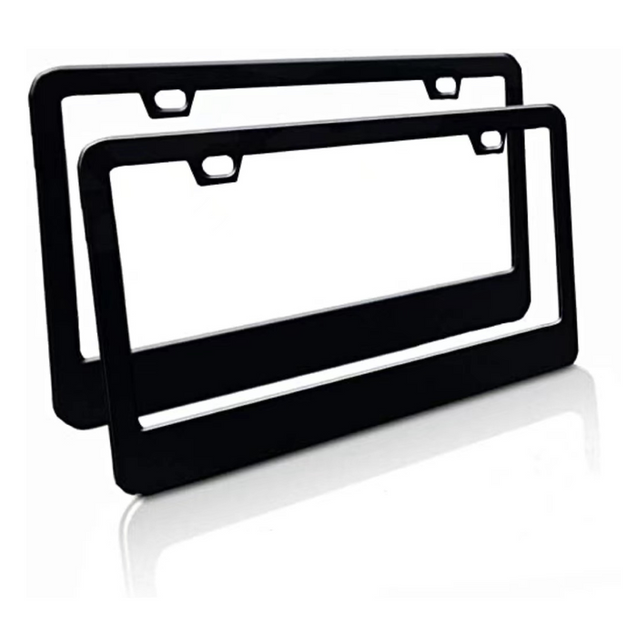 Black Aluminum License Plate Frame