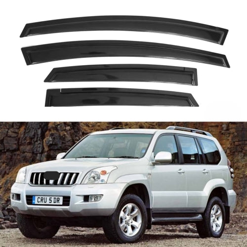 Window Visors for Toyota Land Cruiser Prado J120 2003-2009, 4-Piece