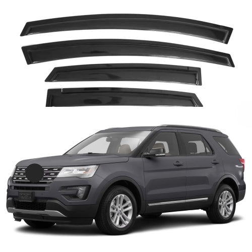 Window Visors for Ford Explorer 2011-2019, 4-Piece