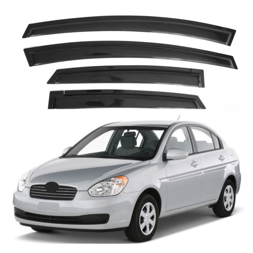 Window Visors for Hyundai Accent Sedan 2006-2010, 4-Piece