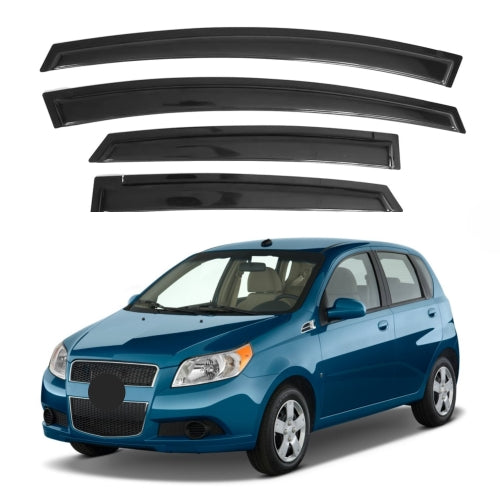 Window Visors for Chevrolet Aveo Hatchback 2007-2011, 4-Piece