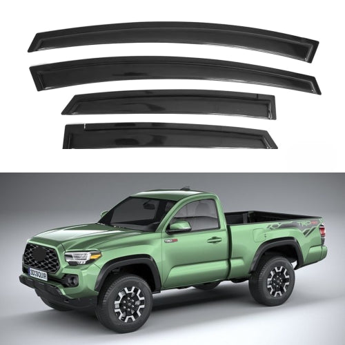 Window Visors for Toyota Tacoma Regular Cab 2016-2023, 2-Piece