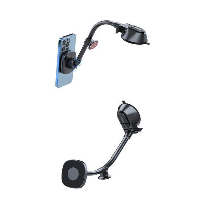 LM-30 Window & Dashboard Long Arm MagSafe Phone Car Mount Pro, Noir