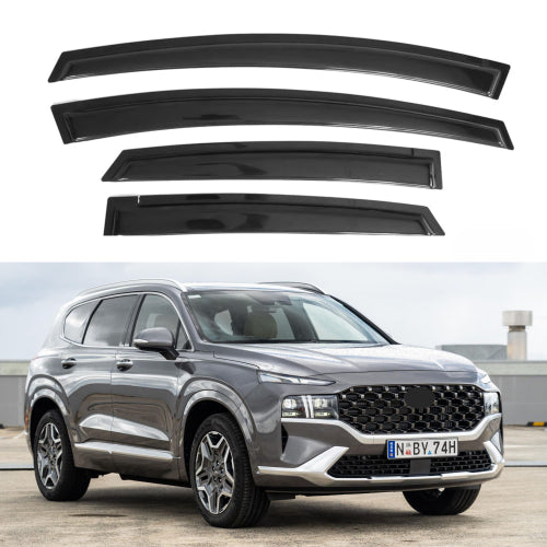 Window Visors for Hyundai Santa Fe 2019-2023, 4-Piece
