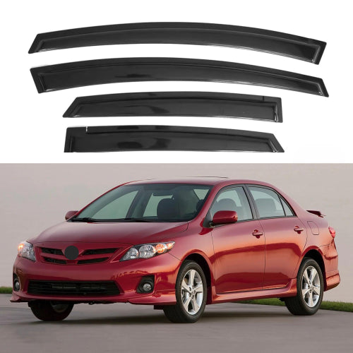 Window Visors for Toyota Corolla Sedan 2009-2013, 4-Piece
