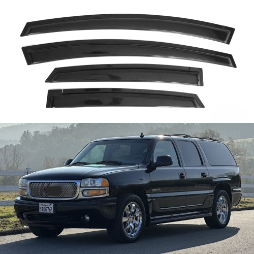 Window Visors for GMC Yukon 2000-2006 & GMC Yukon Denali 2001-2006 & Chevrolet Tahoe 2000-2006 & Cadillac Escalade 2002-2006, 4-Piece
