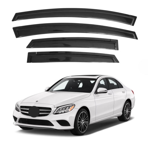Window Visors for Mercedes-Benz C-Class Sedan 2015-2021 (C300 C450 C43 C63), 4-Piece