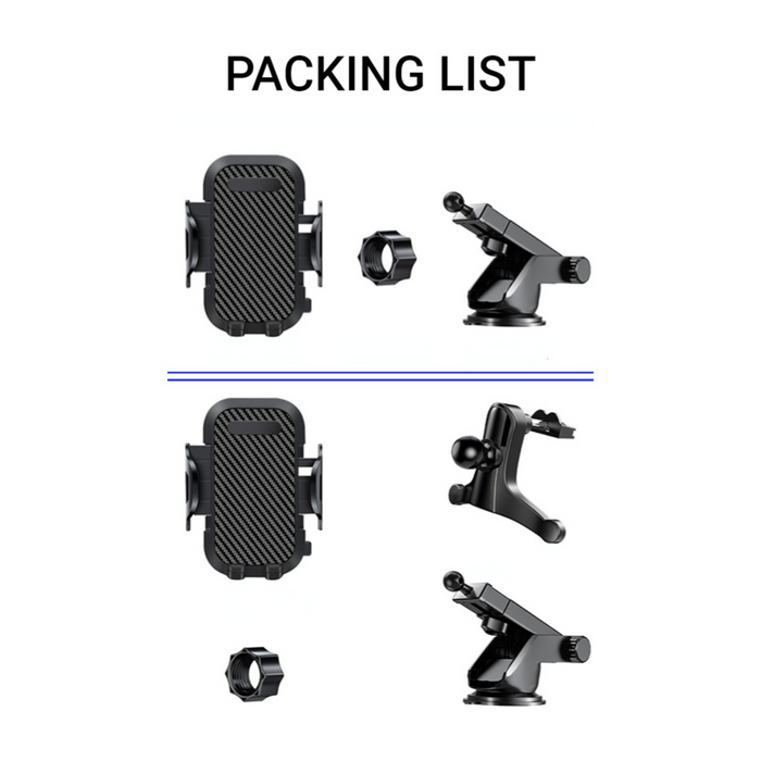 YQ-16 & SH-18 Anti-Shake Device Window & Dashboard Cellphone Car Mount pour iPhone / Samsung