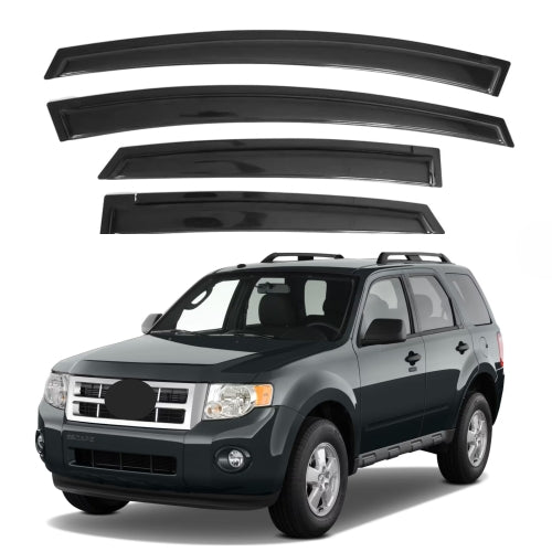 Window Visors for Ford Escape 2001-2012 & Ford Escape Hybrid 2005-2012 & Mazda Tribute 2008-2012 & Mercury Mariner 2005-2011, 4-Piece