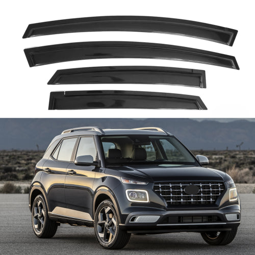 Window Visors for Hyundai Venue 2020-2024, 4-Piece