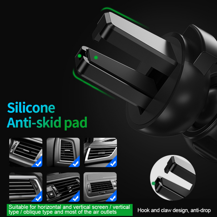 YL-146 Support de voiture universel pour grille d'aération par gravité avec dispositif anti-tremblement