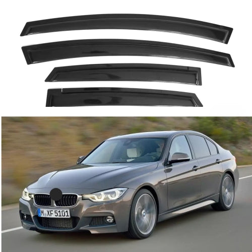 Window Visors for BMW 3 Series Sedan 2012-2018 (323i 328d 328i 335i 335is M3), 4-Piece