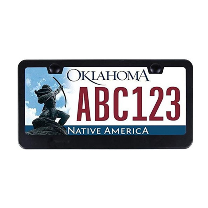 Black Aluminum License Plate Frame
