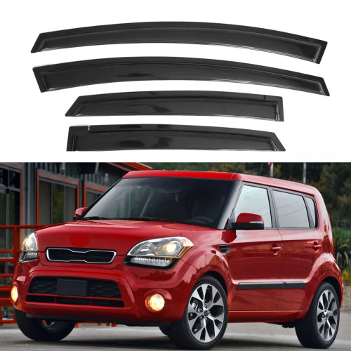 Window Visors for Kia Soul 2009-2013, 4-Piece