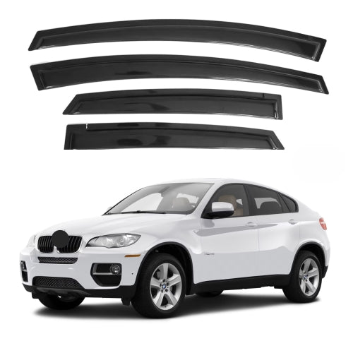 Window Visors for BMW X6 2008-2014, 4-Piece