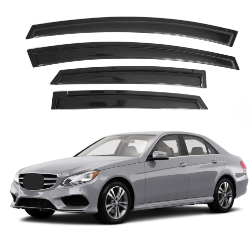 Window Visors for Mercedes-Benz E-Class Sedan 2010-2016, 4-Piece