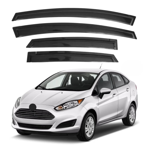 Window Visors for Ford Fiesta Sedan 2009-2019 & Ford Fiesta Hatchback 2009-2019, 4-Piece