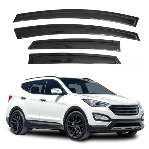 Window Visors for Hyundai Santa Fe 2013-2018 (Excludes XL Model), 4-Piece