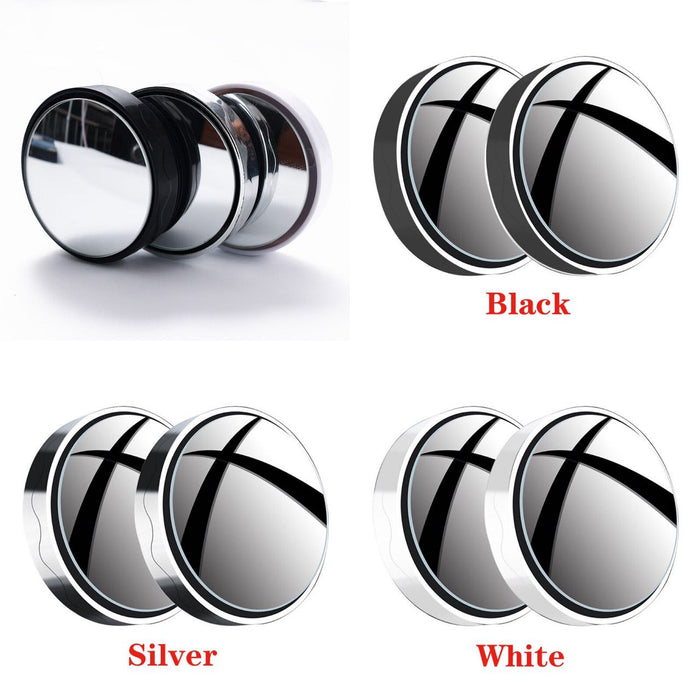 Mini Blindspot Mirrors - 2 Pack, White