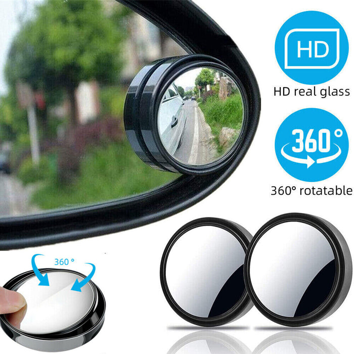 Mini Blindspot Mirrors - 2 Pack, White