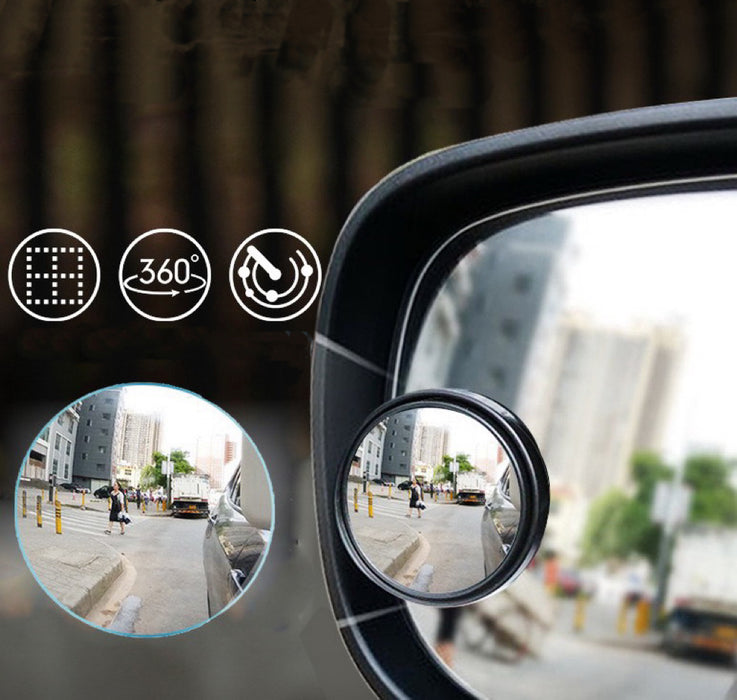 Mini Blindspot Mirrors - 2 Pack, White