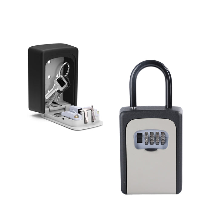 SecureGuard Combination Key Lock Box: Outdoor House Key Storage (6-Key Capacity)