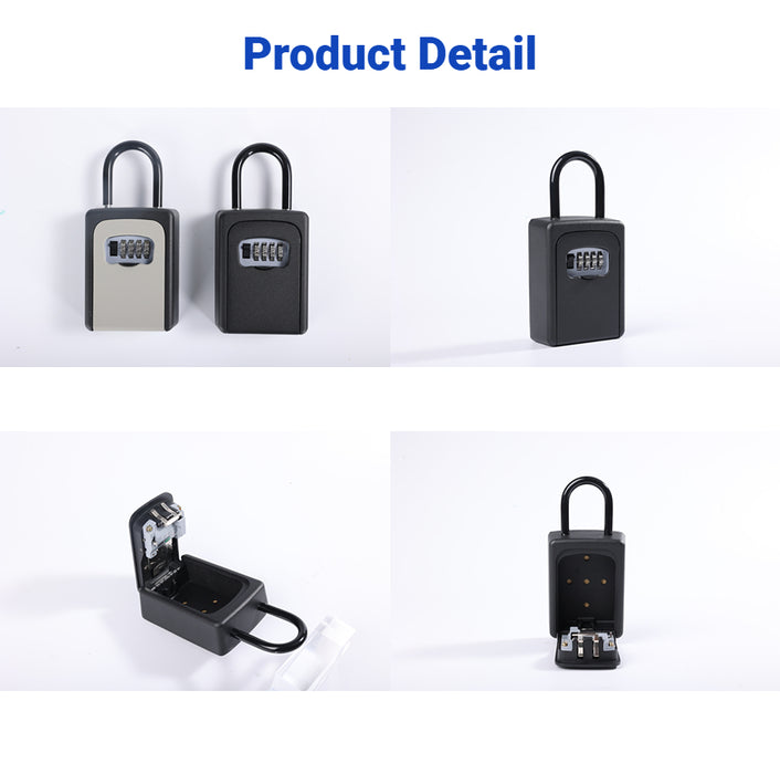 Boîte à clés à combinaison CH812, boîte à clés extérieure pour clés de maison, capacité de 6 clés