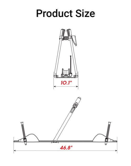 EZLoad Roof Bike Rack - Silver