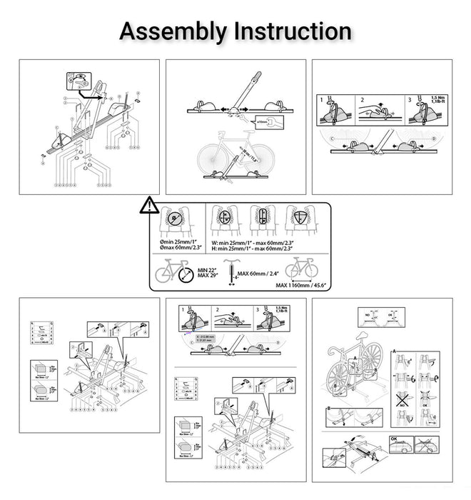 EZLoad Roof Bike Rack - Silver
