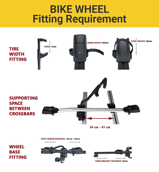 SilverSteed Universal Roof Bike Rack