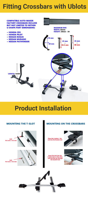 SilverSteed Universal Roof Bike Rack
