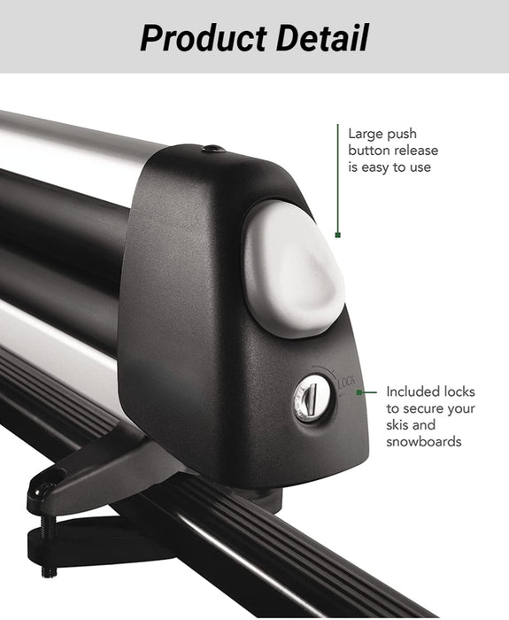 DS-66 Immortal Deluxe Porte-skis et snowboards Argent/noir