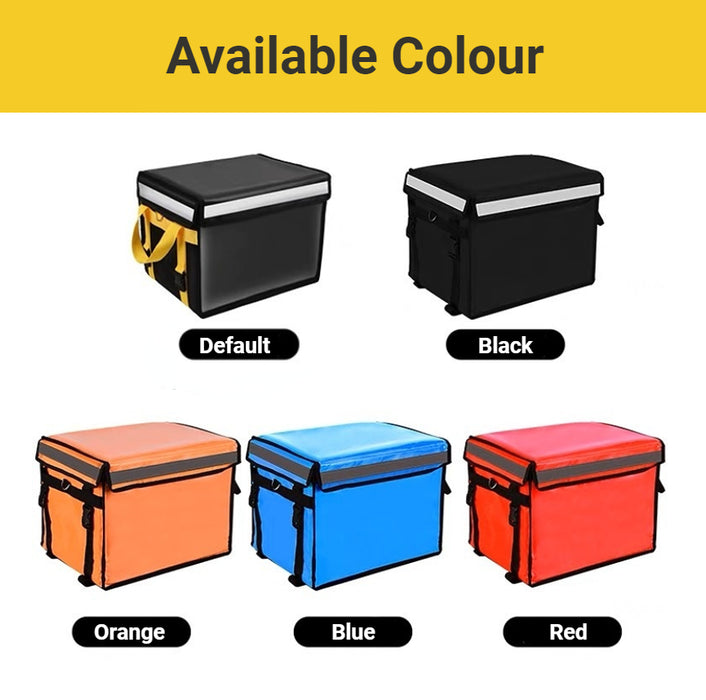 Grand sac isotherme de livraison de nourriture, thermique anti-fuite, transporteur avec porte-boissons, 33L/45L/62L, noir