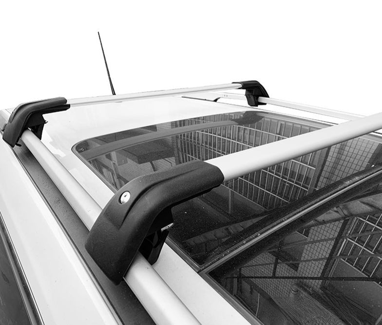 HG-004 Porte-bagages universel à barre de toit robuste Argenté