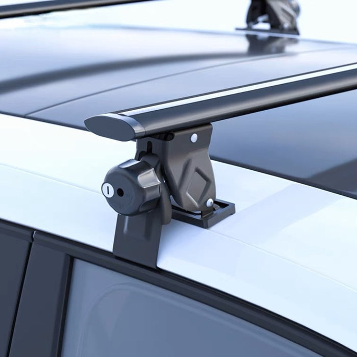 HG-008 Barre de toit CrossBar Porte-bagages Pro pour tous les types de voiture, Argent