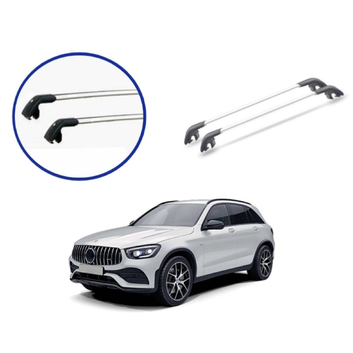 Universal Heavy Duty Silver Roof Rack CrossBar Luggage Carrier