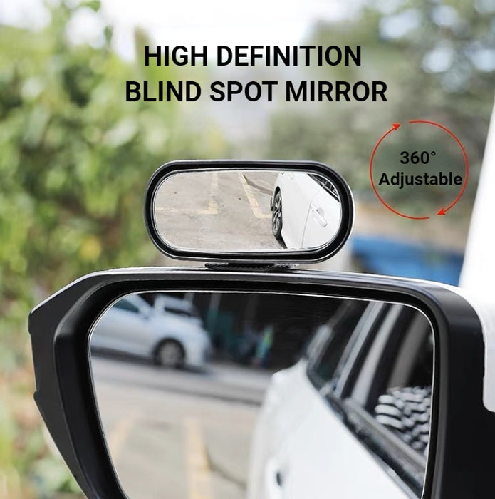 Black Single Car Blind Spot Mirror for Front & Rear Wheels