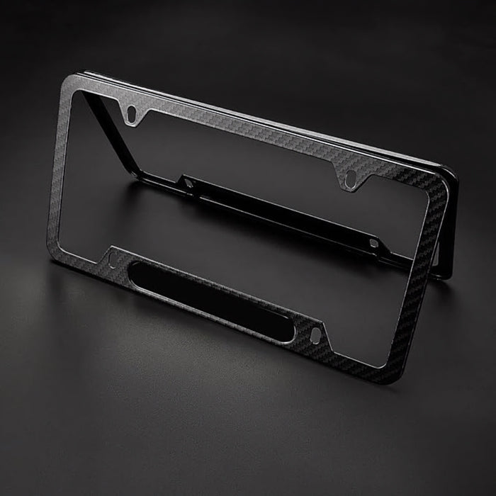 Tesla License Plate Frame (Carbon Fiber Style)
