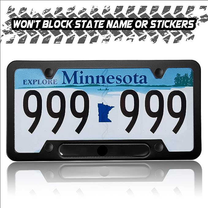 Mercedes AMG License Plate Frame (Matte Black Style)