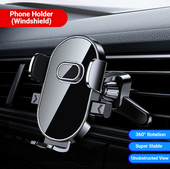 SH-22 & SH-24 Support de téléphone de voiture robuste pour tableau de bord, noir