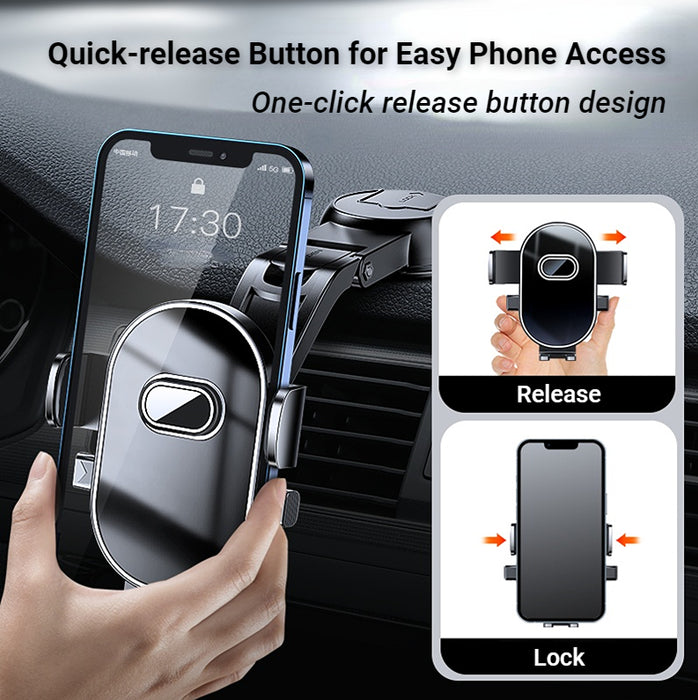 SH-22 & SH-24 Support de téléphone de voiture robuste pour tableau de bord, noir