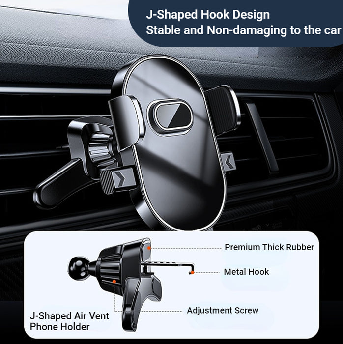 SH-22 & SH-24 Support de téléphone de voiture robuste pour tableau de bord, noir