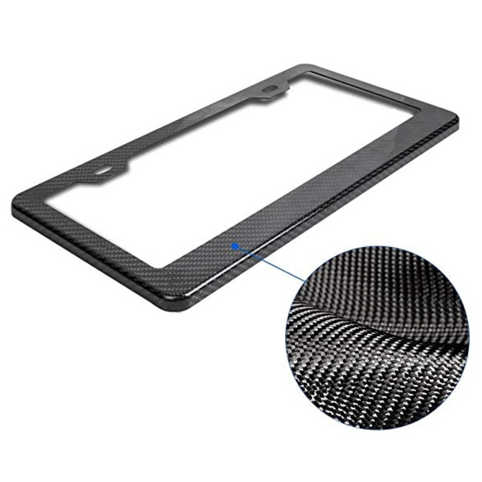 Charcoal Style Aluminum License Plate Frame